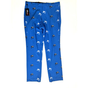 RLX Ralph Lauren Golf Pants Tailored-Fit Stretch Blue Marlin Men's 34x32 NEW
